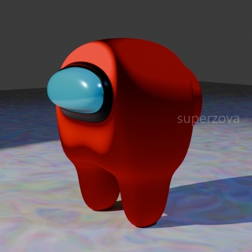 an among us crewmate. idk why i'm obsessed with this lil guy. also made in blender
